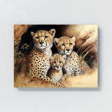 Cheetah Cute Family 8 Wall Art