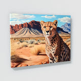 Cheetah In Dry Landscape 1 Wall Art