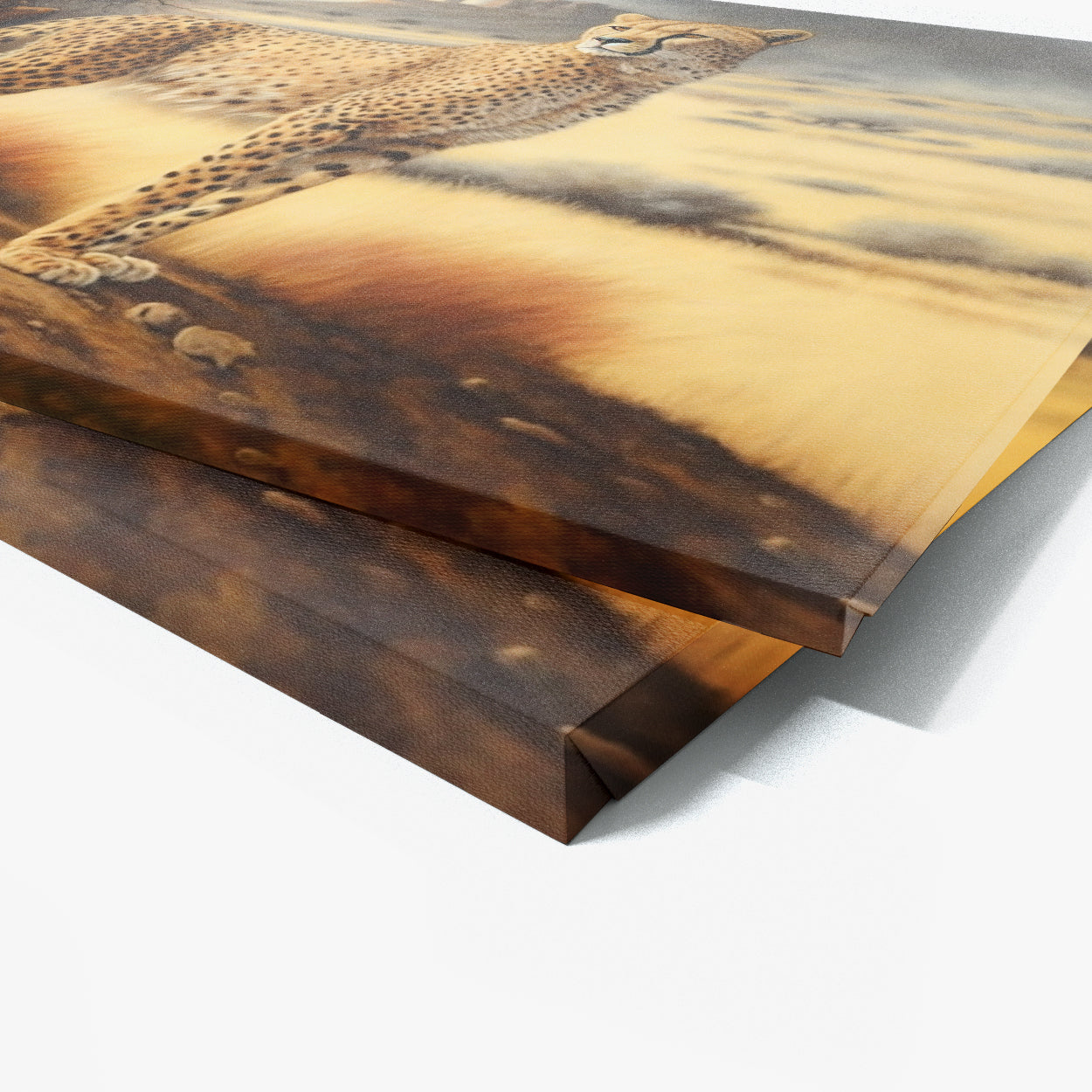 Cheetah Realistic Landscape 6 Wall Art