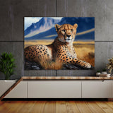 Cheetah Realistic Landscape 7 Wall Art
