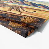 Cheetah Running Landscape 15 Wall Art