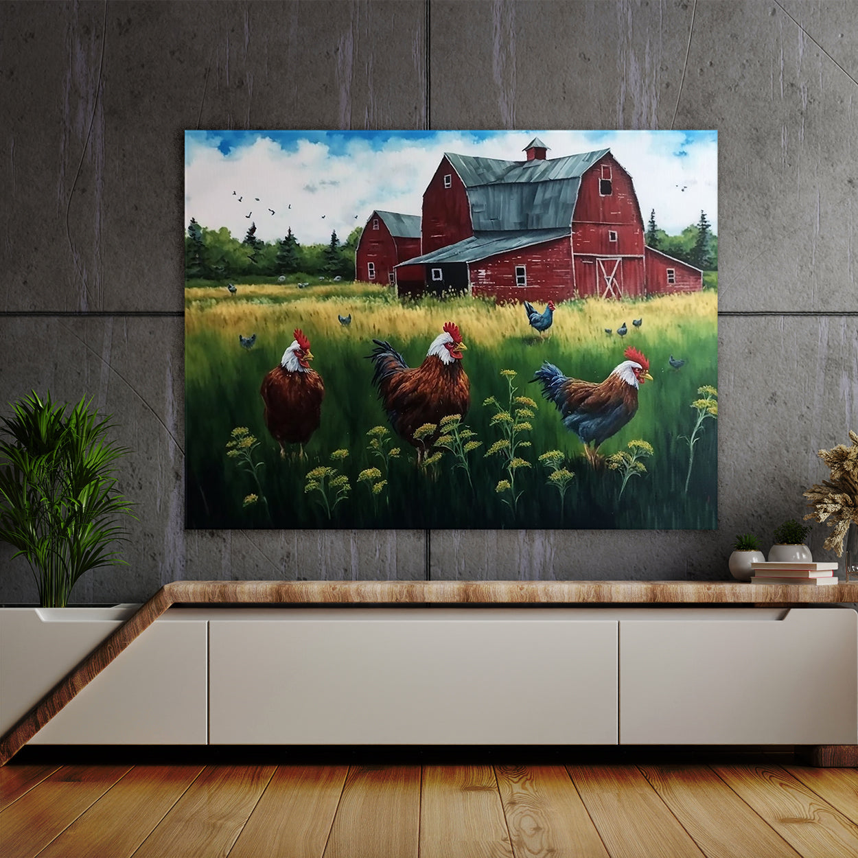 Chicken Colorful Hens 8 Wall Art