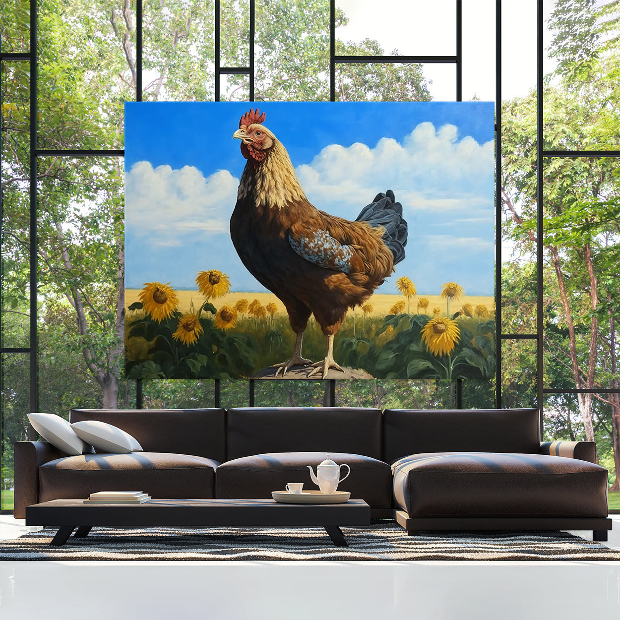 Chicken Realistic Brown 23 Wall Art