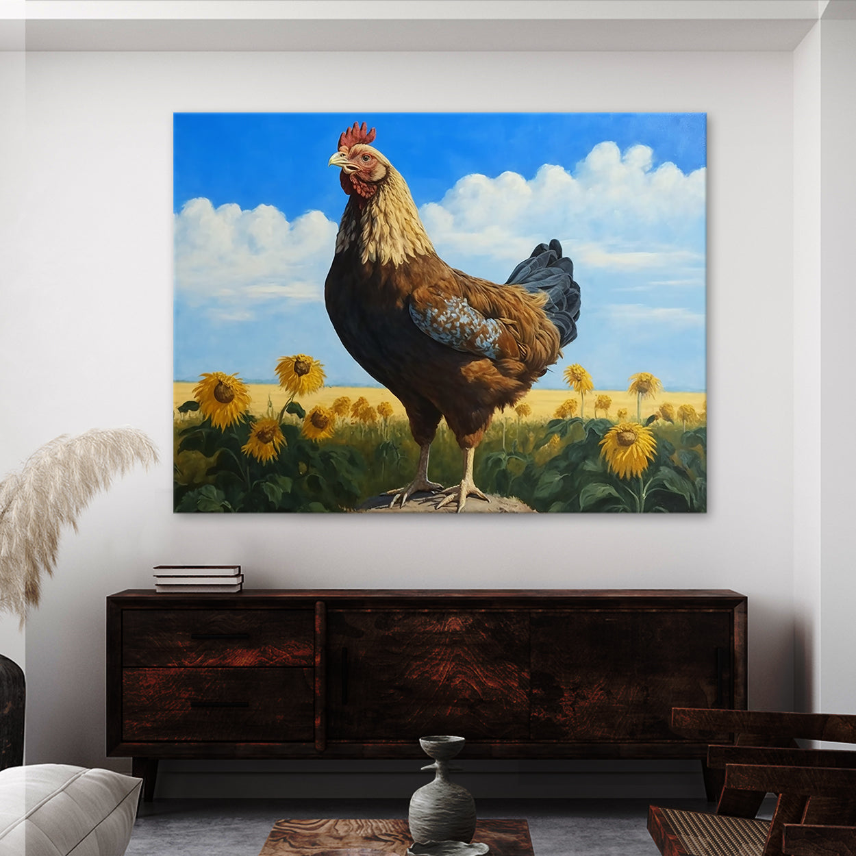 Chicken Realistic Brown 23 Wall Art