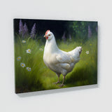 Chicken Realistic White 2 Wall Art