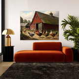 Chicken S Of Farmyard 11 Wall Art
