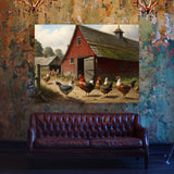 Chicken S Of Farmyard 11 Wall Art
