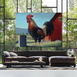 Chicken Vibrant Rooster Barn 1 Wall Art