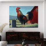 Chicken Vibrant Rooster Barn 1 Wall Art