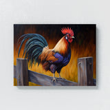 Chicken Vibrant Rooster Fence 10 Wall Art