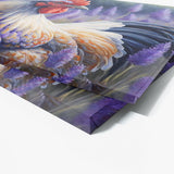 Chicken Vibrant Rooster Lavender 28 Wall Art