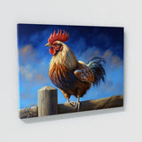 Chicken Vibrant Rooster Scene 20 Wall Art