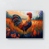 Chicken Vibrant Rooster Scene 24 Wall Art