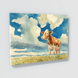 Cow Cute Sky Scene 9 Wall Art