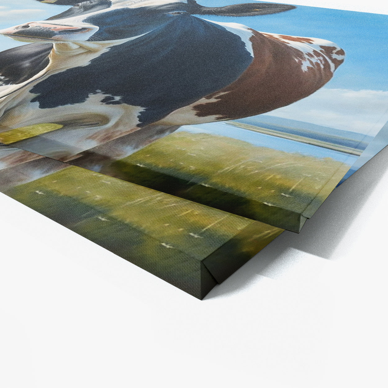 Cow Realistic Landscape 2 Wall Art