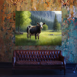 Cow Realistic Meadow 4 Wall Art