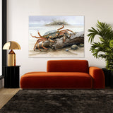Crab Beach Driftwood 9 Wall Art