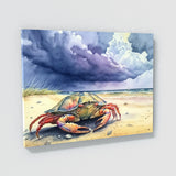 Crab Seashell Beach Sky 7 Wall Art