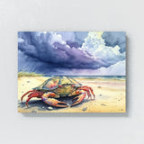 Crab Seashell Beach Sky 7 Wall Art