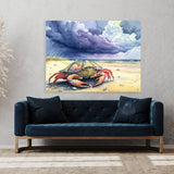 Crab Seashell Beach Sky 7 Wall Art