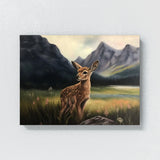 Deer Atmospheric Fawn Meadow 9 Wall Art