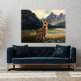 Deer Atmospheric Fawn Meadow 9 Wall Art
