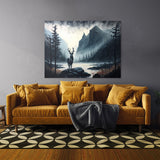 Deer Atmospheric Of 22 Wall Art