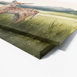 Deer Cute Fawn Meadow 16 Wall Art