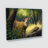 Deer Realistic Buck Forest Trees 19 Wall Art