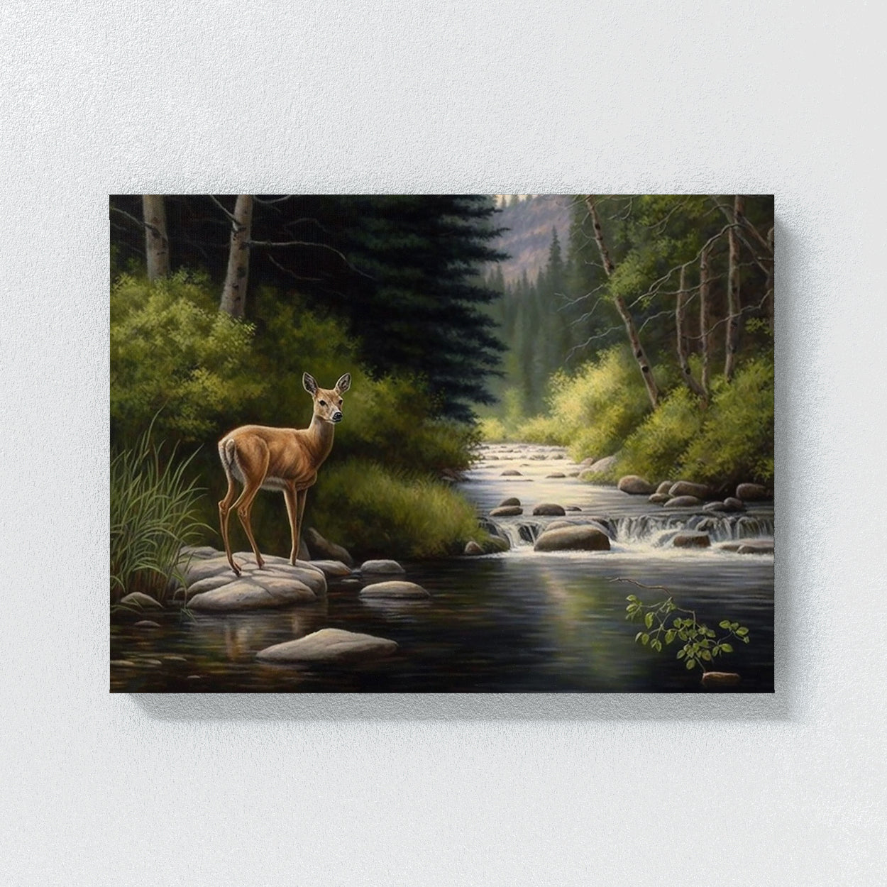 Deer Realistic Of Doe 8 Wall Art