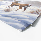Deer Realistic Snowy 20 Wall Art