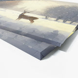Deer Snow Landscape 15 Wall Art