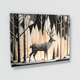 Deer Snowy Forest 30 Wall Art