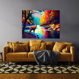 Deer Vibrant 6 Wall Art