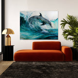 Dolphin Beautiful Scene 14 Wall Art