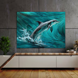 Dolphin Beautiful Scene 9 Wall Art
