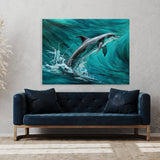 Dolphin Beautiful Scene 9 Wall Art