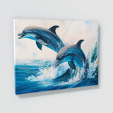 Dolphin Bright Water Scene 2 Wall Art