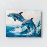 Dolphin Bright Water Scene 2 Wall Art