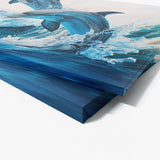 Dolphin Bright Water Scene 2 Wall Art