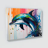 Dolphin Contemporary Abstract 12 Wall Art
