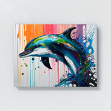 Dolphin Contemporary Abstract 12 Wall Art