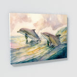 Dolphin Dreamy Ocean Rainbow 5 Wall Art