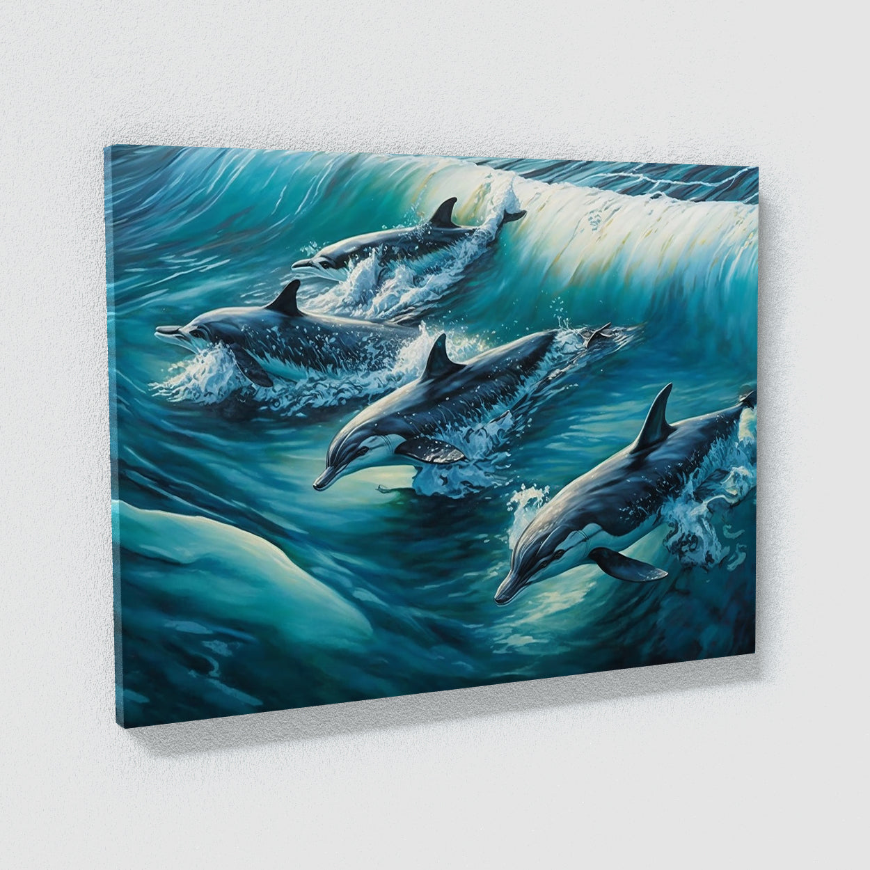 Dolphin Realistic Pod 20 Wall Art