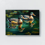 Duck Pond Reflections 1 Wall Art