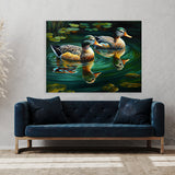Duck Pond Reflections 1 Wall Art