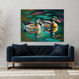 Duck Pond Reflections 21 Wall Art