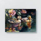 Duck Pond Reflections 9 Wall Art