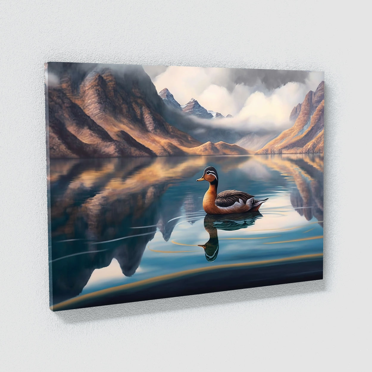Duck Realistic Lake 17 Wall Art