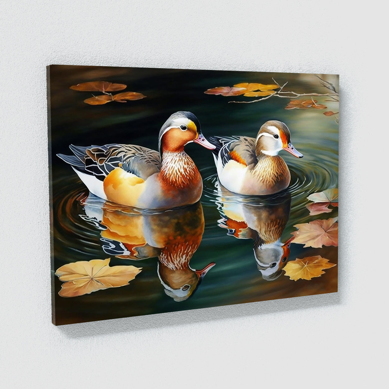 Duck Realistic Pond Reflections 11 Wall Art